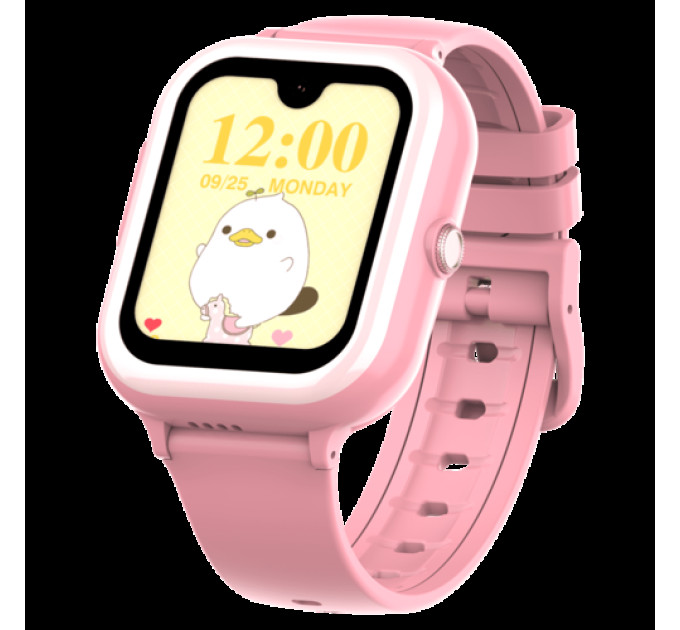 Смарт часы-телефон детские Wonlex KT31 4G с камерой WI-FI GPS SIM-картой Original (Pink) (16996)