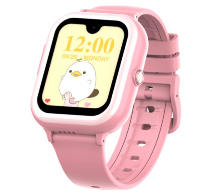 Смарт часы-телефон детские Wonlex KT31 4G с камерой WI-FI GPS SIM-картой Original (Pink) (16996)