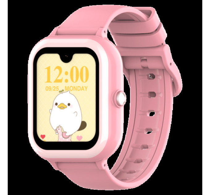 Смарт часы-телефон детские Wonlex KT31 4G с камерой WI-FI GPS SIM-картой Original (Pink) (16996)