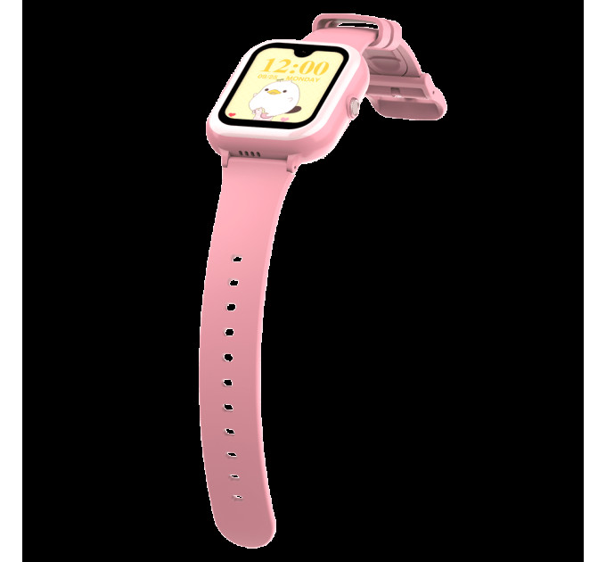 Смарт часы-телефон детские Wonlex KT31 4G с камерой WI-FI GPS SIM-картой Original (Pink) (16996)