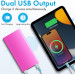 УМБ павербанк Power Bank 20000 mAh с фонариком LVR 018 (Pink) (17692)