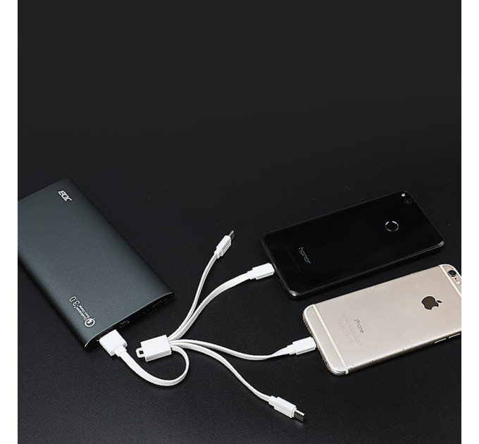 Универсальный кабель  4в1 Tigernu T-C008 USB 4.0A (White) (17071)