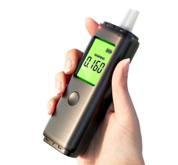 Высокоточный алкотестер с аккумулятором цифровой Bodasan MR05 (Black) (18570)