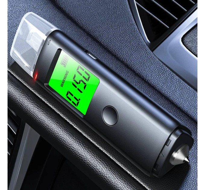 Высокоточный алкотестер с аккумулятором цифровой Bodasan MR05 (Black) (18570)