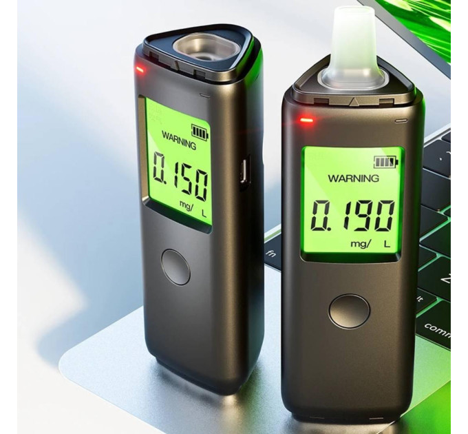 Высокоточный алкотестер с аккумулятором цифровой Bodasan MR05 (Black) (18570)