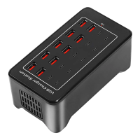 Зарядная станция многопортовая ILEPO на 10 USB портов + 10 Type-C 100 Вт / сетевое мультизарядное устройство