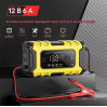 Зарядное устройство  автомобильное Foxsur FBC1206D 12V/6А Автоматическое импульсное с функцией восстановления (Yellow) (19431)