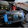 Зарядное устройство автомобильное Foxsur FBC122408D 12V 8A / 24V 4A Автоматическое импульсное с функцией восстановления (Blue) (19434)