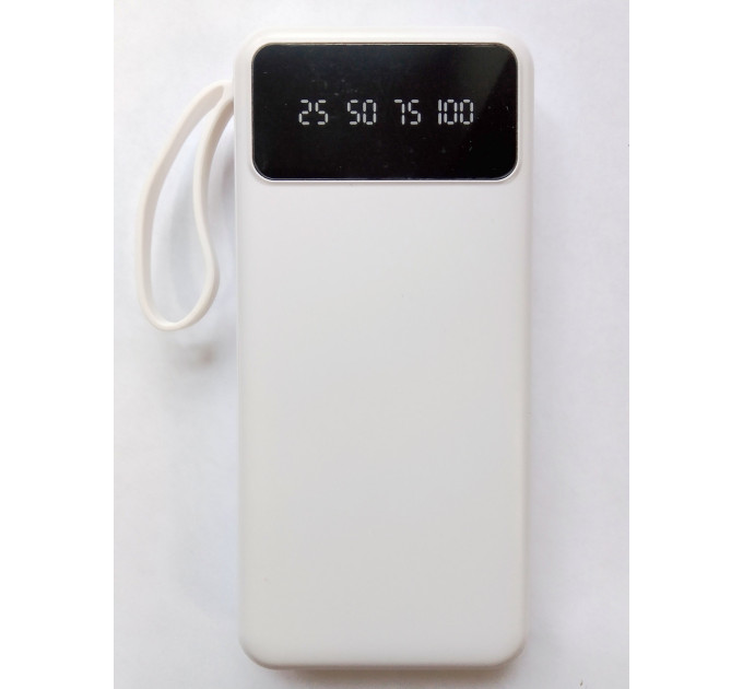 Power Bank 20000 mAh павербанк с экраном LVR 015 (White) (17553)