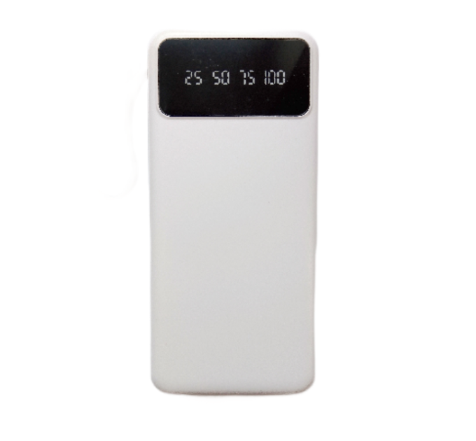 Power Bank 20000 mAh павербанк с экраном LVR 015 (White) (17553)
