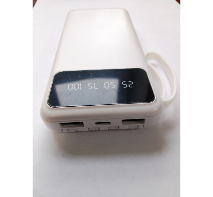Power Bank 20000 mAh павербанк с экраном LVR 015 (White) (17553)