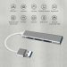 USB-хаб PIX-LINK USB 3.0 4 порта (Silver) (16155)