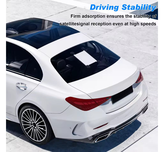 Автомобильное крепление на присосках для Starlink Mini RZ-0031 держатель в авто (Black) (19401)