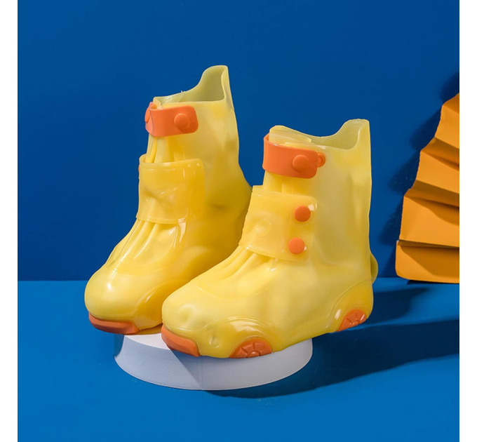 Бахилы детские на обувь ПВХ H003 2XL 34-35 (Yellow) (17579)