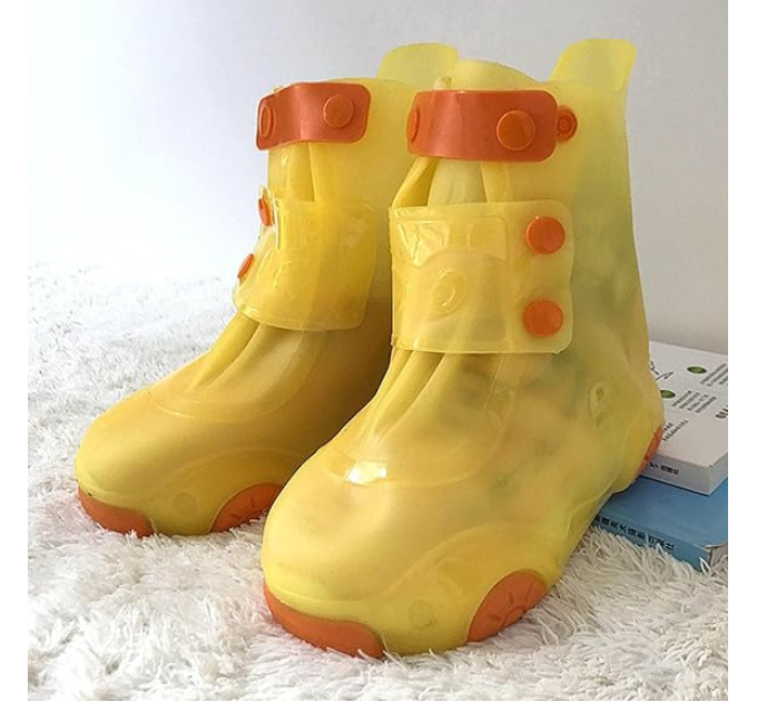 Бахилы детские на обувь ПВХ H003 2XL 34-35 (Yellow) (17579)