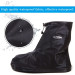 Бахилы на обувь от воды и грязи 520-1 S Многоразовые ПВХ чехлы-сапожки (Black) (19649)