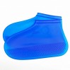 Бахилы на обувь силиконовые от воды и грязи (XL, Blue)