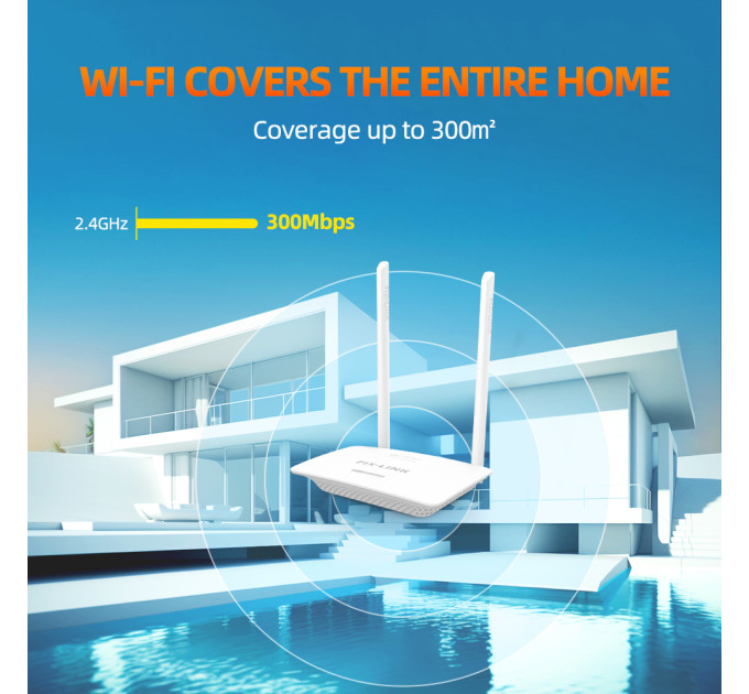 Беспроводной Wi-Fi роутер PIX-LINK LV-WR07M стационарный сетевой маршрутизатор (White) (19183)