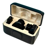 Беспроводной петличный микрофон Q8 Type-C 2шт с шумоподавлением и зарядным кейсом (Black)