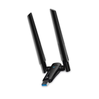 Беспроводной сетевой адаптер Вай-фай двухдиапазонный ALFA AC1300 LV-UAC31D Wi-Fi USB 2.4/5GHz (Black)