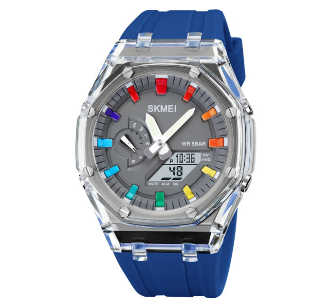 Часы наручные мужские Skmei 2100 (Blue, 2100BU) (18433)