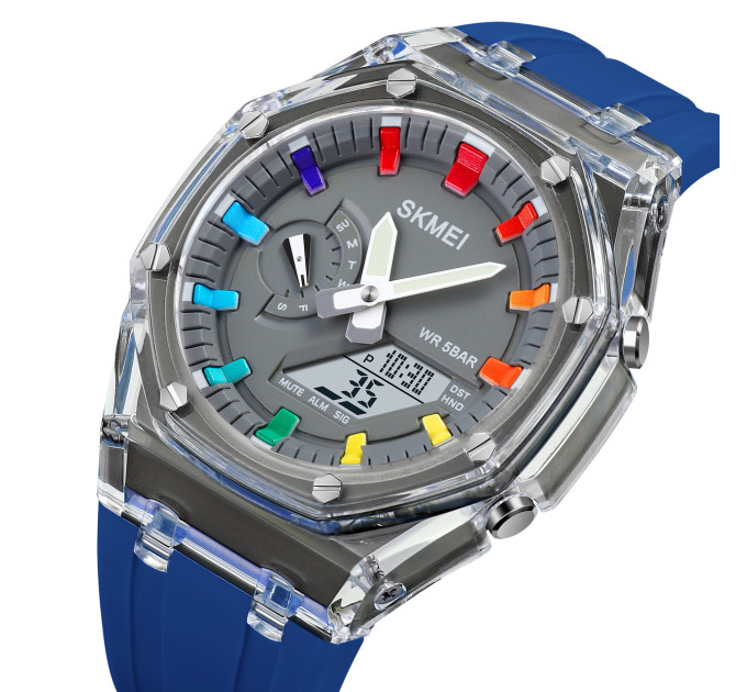 Часы наручные мужские Skmei 2100 (Blue, 2100BU) (18433)