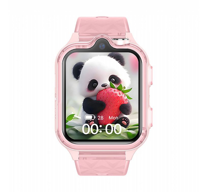 Детские смарт-часы Wonlex KT42 Original часы-телефон с видеозвонком GPS WI-FI и SIM-картой (Pink) (19143)