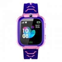 Детские смарт часы-телефон Aishi Q12 с GPS, родительским контролем и прослушиванием (Pink)