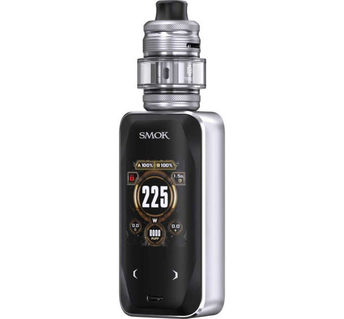 Электронная сигарета Smok X-PRIV Plus 225W with TF-D Sub-ohm Tank 5.5ml Original Kit (Silver Lines) (18834)