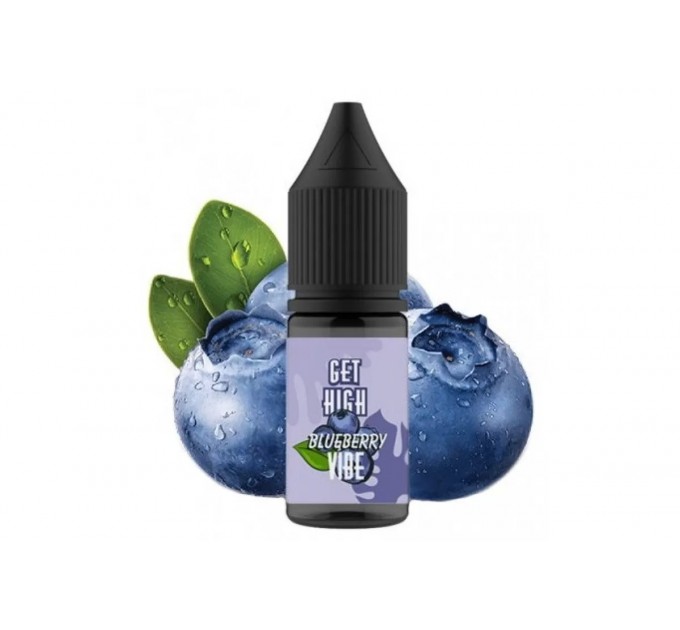 Рідина для POD систем Black Triangle Get High Salt Blueberry Vibe 10 мл 30 мг (Чорниця з холодом)