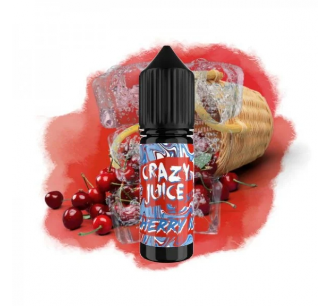 Жидкость для POD систем Crazy Juice Cherry Ice 15 мл 50 мг (Прохладная Вишня)