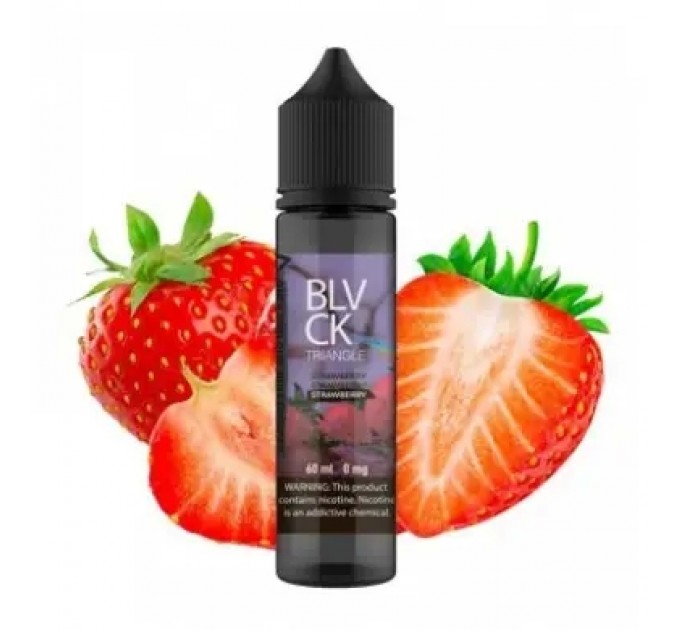 Рідина для електронних сигарет Black Triangle Strawberry 60 мл 3 мг (Полуниця)