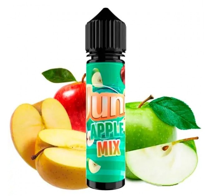 Жидкость для электронных сигарет Juni Apple Mix 60 мл  0 мг (Кислый и сладкий микс холодних яблок)