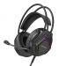 Игровые наушники проводные Borofone BO105 Геймерская гарнитура с микрофоном и RGB подсветкой (Black) (19254)