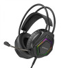 Игровые наушники проводные Borofone BO105 Геймерская гарнитура с микрофоном и RGB подсветкой (Black) (19254)