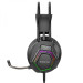 Игровые наушники проводные Borofone BO105 Геймерская гарнитура с микрофоном и RGB подсветкой (Black) (19254)