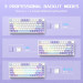 Клавиатура механическая AJAZZ AK820 Sea Salt Switch / с подсветкой RGB / Раскладка 75% ( (Blue White Purple) (19571)