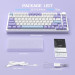 Клавиатура механическая AJAZZ AK820 Sea Salt Switch / с подсветкой RGB / Раскладка 75% ( (Blue White Purple) (19571)