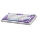 Клавиатура механическая AJAZZ AK820 Sea Salt Switch / с подсветкой RGB / Раскладка 75% ( (Blue White Purple) (19571)
