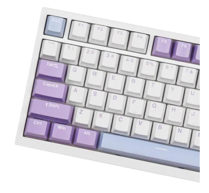 Клавиатура механическая AJAZZ AK820 Sea Salt Switch / с подсветкой RGB / Раскладка 75% ( (Blue White Purple) (19571)