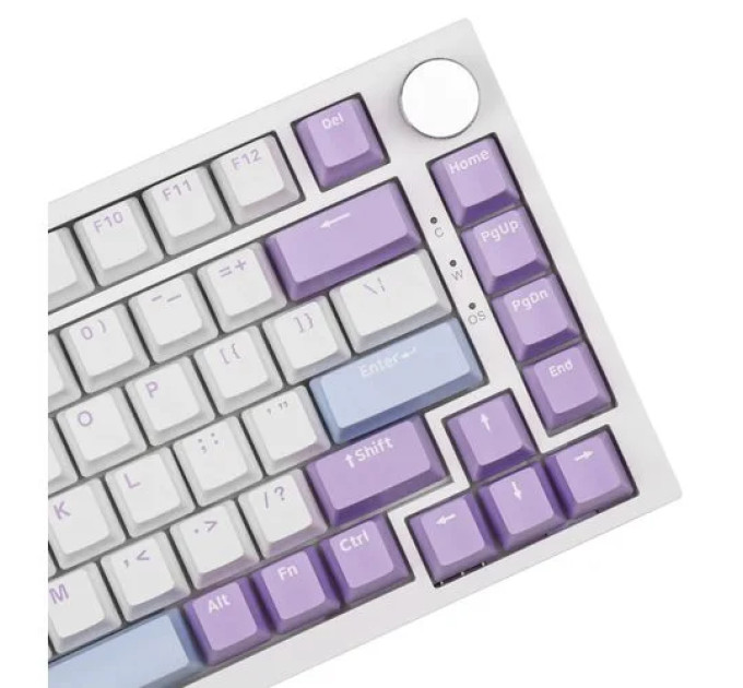 Клавиатура механическая AJAZZ AK820 Sea Salt Switch / с подсветкой RGB / Раскладка 75% ( (Blue White Purple) (19571)
