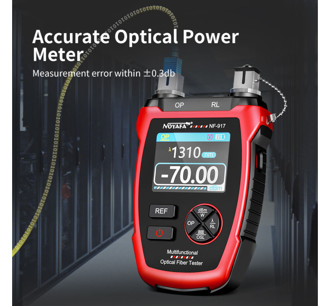 Многофункциональный кабельный тестер Noyafa NF-917  FC  ST  SC  VFL OPM (18889)
