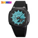 Мужские наручные часы Skmei 2091 Original цифровые электронные спортивные (Black Light Blue Black, 2091BKLTBUBK) (19471)