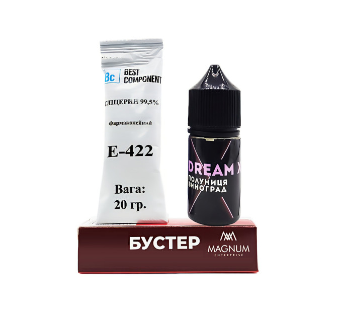 Набор для самозамеса солевой Dream X 30 мл, 0-50 мг Клубника Виноград (16919)