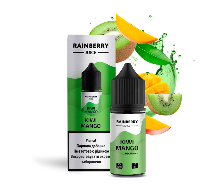 Набор компонентов для самозамеса жидкости на солевом никотине Flavorlab Rainberry Juice 30 мл (Kiwi Mango Киви Манго, 0-50 мг) (17681)