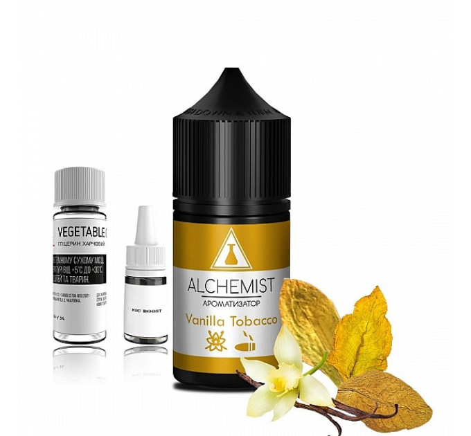 Набор компонентов для самозамеса солевой ALCHEMIST 30 мл (Vanilla Tobacco Табак Ваниль, 0-50 мг) (18096)