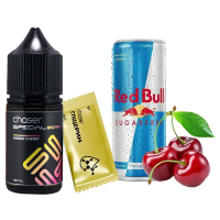 Набор компонентов для самозамеса солевой CHASER Special Berry 30 мл (ENERGY CHERRY Вишневый Энергетик, 0-50 мг)