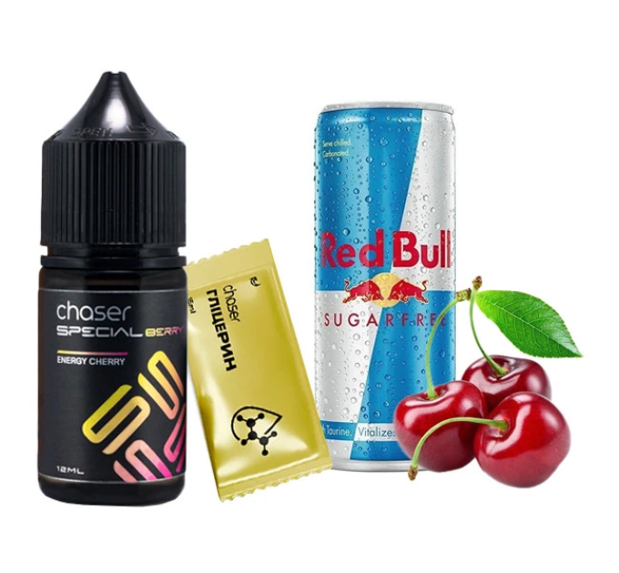 Набор компонентов для самозамеса солевой CHASER Special Berry 30 мл (ENERGY CHERRY Вишневый Энергетик, 0-50 мг) (18048)