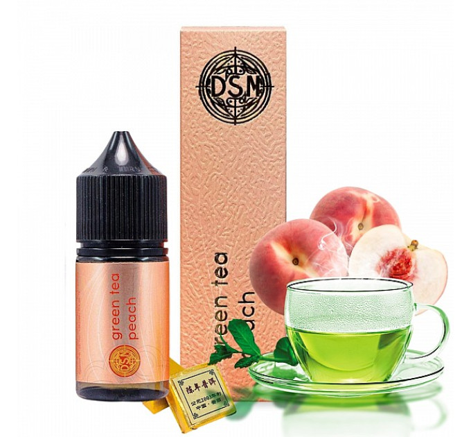 Набор компонентов для самозамеса солевой DSM TEA 30 мл (Green Tea Peach, чай с персиком 0-50 мг) (19106)