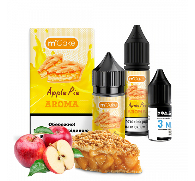 Набор компонентов для самозамеса солевой Flavorlab M-Cake 30 мл (Apple pie, Яблочный пирог 0-65 мг) (19785)